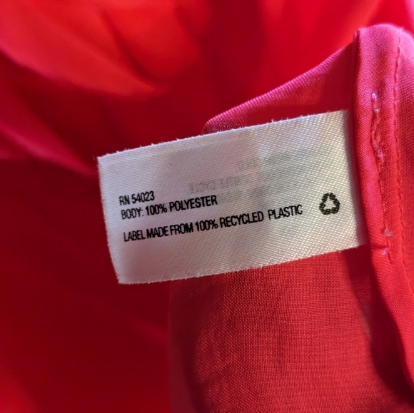 Gap Small Florescent Pink Tank Top Blouse w/ Frayed Accent - Picture 7 of 9